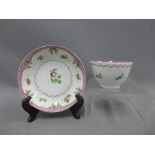 English porcelain tea bowl and saucer (2)