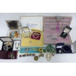 Collection of silver and costume jewellery, some vintage, some later (a lot)