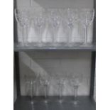 Jasper Conran Stuart Crystal Aura pattern set of twelve wine glasses, 23cm (12)