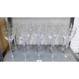 Jasper Conran Stuart Crystal Aura pattern set of ten red wine glasses, 23cm (10)