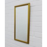 Pair of gilt framed rectangular wall mirrors. 31 x 63cm (2)