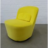 Contemporary yellow upholstered chair by Ikea. 75 x 66 x 52cm