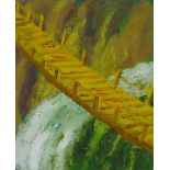 Robert Maclaurin, (Scottish b.1961) 'The Bridge - Kopru', oil on canvas, signed, entitled and