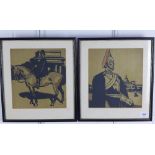 William Nicholson (1872-1949) two framed prints, each framed under glass, 22 x 24cm (2)