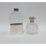 Edwardian silver mounted glass scent bottle, William Comyns, London 1909, complete with internal