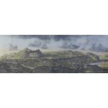 Prospect of Edinburgh from the North, framed print, 80 x 30cm