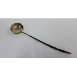 Scottish provincial silver and baleen handle toddy ladle, by Robert Keay, Perth, struck with eagle