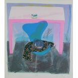 Chloe Cheese (b.1952), 'Hat', coloured lithograph , signed in pencil and numbered 171/200, framed