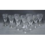 Set of ten wine glasses (10)