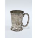 George V silver Christening mug, Birmingham 1924, 8cm