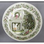 "Merry Christmas" bowl by Johnson Bros, 31cm diameter