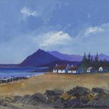 David M. Graham, 'Summer Skies - Tarskavaig, Skye', oil, signed and framed under glass, 40 x 40cm