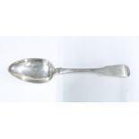 Scottish provincial silver tablespoon, David Gray, Dumfries, struck fouled anchor, unicorns head, C,