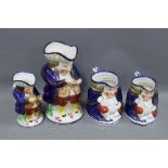 Four Staffordshire toby jugs (4) (a/f)