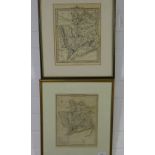 Monmouth sire, a framed map and another (2)