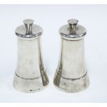Christofle silver plated salt and pepper grinders, 13cm (2)