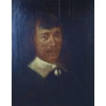 Portrait oil on board panel of Bertwald Innes, apparently unsigned in a giltwood frame, Aitken