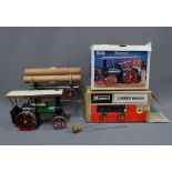 Mamod Lumber Wagon and a Mamod Steam Tractor, both with original boxes (2)