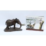 Terry Owen Mathews (b.1931) limited edition bronze elephant, No. 6/10, signed & dated 1981, 32 x