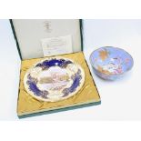 Crown Staffordshire limited edition porcelain plate commemorating the 25th Anniversary of QEII