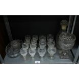 A collection of Georgian and later glass (a lot) 28cm.