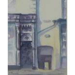 CE Mouncey, Drury Lane, Durham, watercolour, signed and dated '92, framed under glass, 15 x 20cm