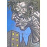Peter Howson O.B.E. (SCOTTISH 1958-) pastel, signed and framed under glass, 21 x 30cm