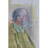 Gommon, half length portrait of a Gent, oil on canvas board, signed and dated July 79, framed 50 x