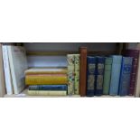 A collection of hardback books, including John Keats, Shelley, D.G Rossetti's Collected Works