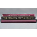 Three religious hardback books, including "The Sermon on the Mount" with an introduction,