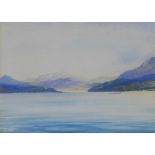 Cecil Arthur Hunt PRWS RBA (1873 - 1965) 'Sound of Sleat, on the way to Skye' watercolour, signed