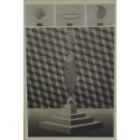 John Mooney, 20th century school, 'Scale Drawing', print numbered 3/25, signed in pencil and dated
