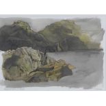 Jim Dunbar PRSW RWS RGI, 'Elephant Rocks, A Study', watercolour, signed and titled, 38 x 26cm