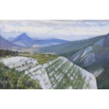 Brian Roxby ROI, 'In the Alpes-de-Haute, Provence', oil on board, signed and framed, 29n x 19cm
