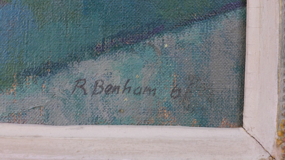 Ronald Benham RBA 1915-1993, Still life with Sea Shell, oil on canvas, signed and dated 66, - Image 3 of 4