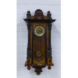 Vienna style wall clock, with pendulum, 80cm