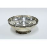 George V silver bowl with celtic pattern top rim, London 1935, 20cm diameter
