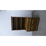 Old Charm dresser with shelved back, two frieze drawers and a pair of linen fold cupboard doors .