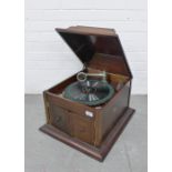 Concert Gramophone in a mahogany case