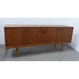 Mid century teak sideboard. 77 x 183 x 46cm.