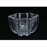 Anna Ehrner for Kosta Boda clear glass bowl, signed. 11 x 18cm.