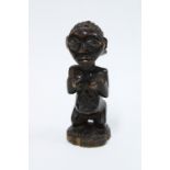 Luba / Hemba wooden female figure, 19cm high