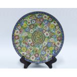 Chinese cloisonne plate, 21cm.