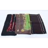 Three vintage Gucci silk scarves (3)