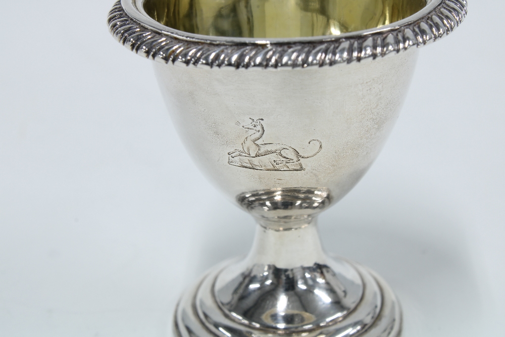 Set of four William IV silver egg cups, A.G Whighton, Edinburgh 1836 (4) - Image 2 of 3