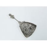 Scottish silver Rabbie Burns caddy spoon, Glasgow 1873, 8cm