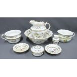 George Jones Crescent China, nine piece toilet set (9)