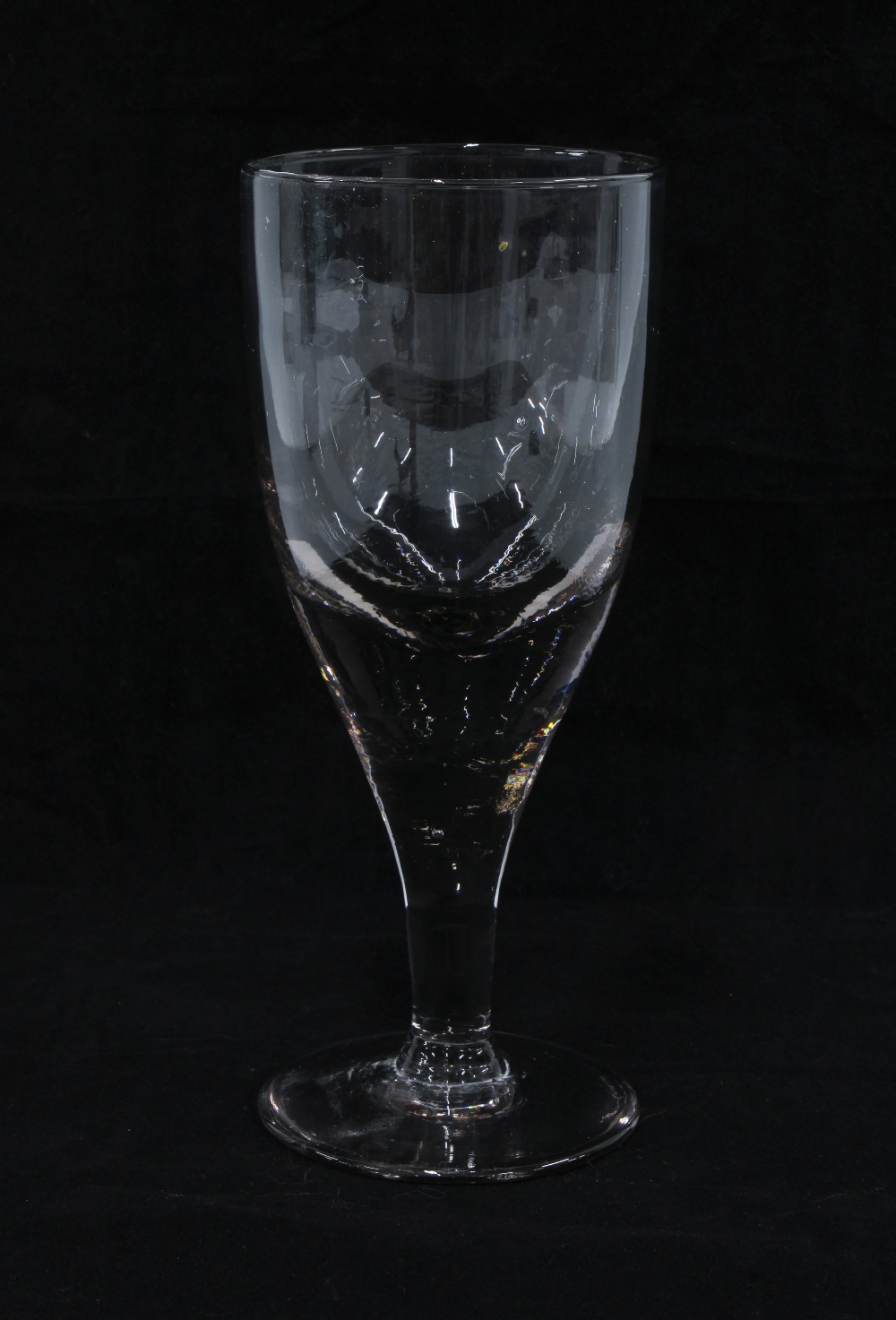 Large lead glass goblet 22cm.
