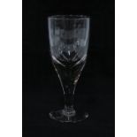 Large lead glass goblet 22cm.