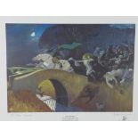 After Alexander Goudie, 'The Chase' a Tam O'Shanter limited edition coloured print, signed and